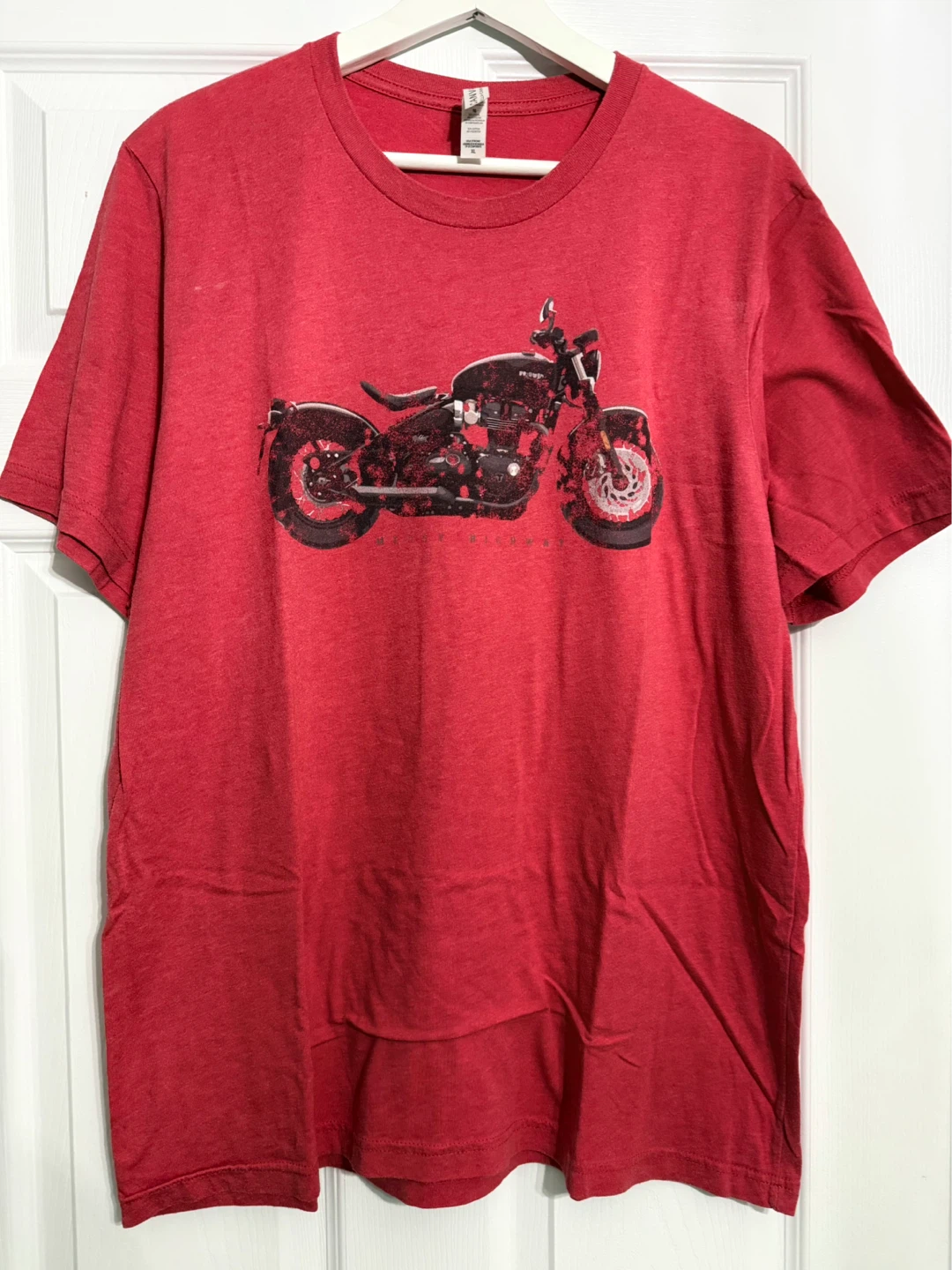 Bella + Canvas Red Motorcycle Graphic T-Shirt XL - photo 2