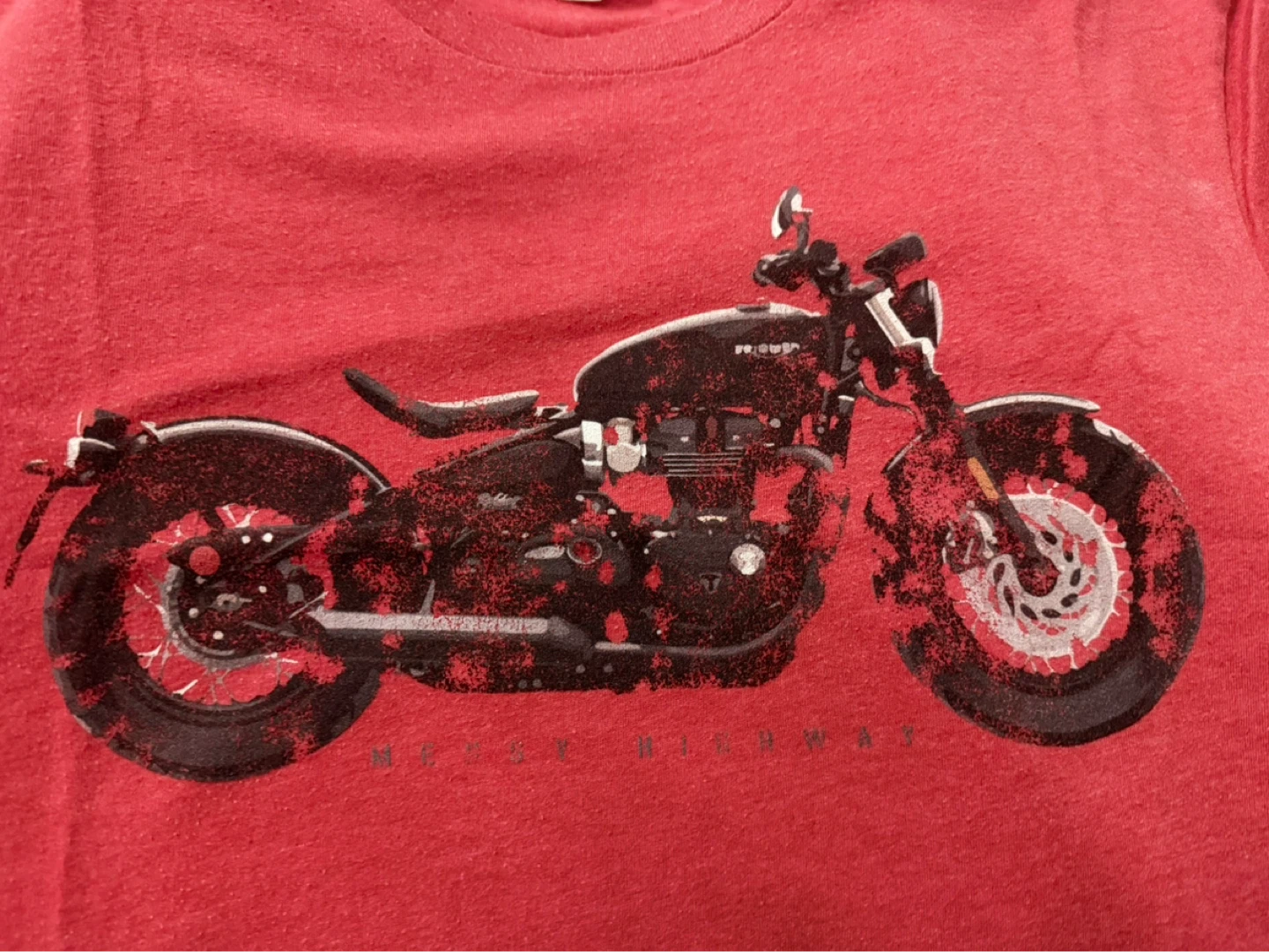 Bella + Canvas Red Motorcycle Graphic T-Shirt XL - photo 4
