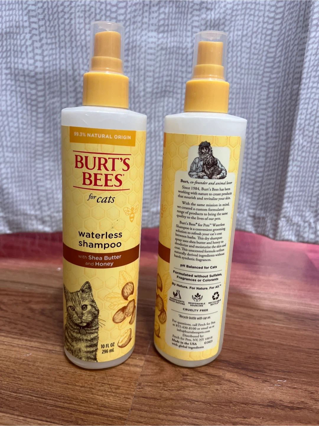 Burt's Bees for Cats Waterless Shampoo with Shea Butter & Honey