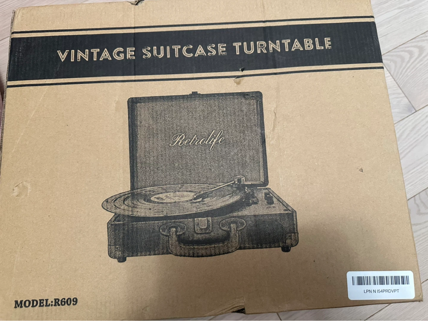 Retrolife Vintage Suitcase Turntable