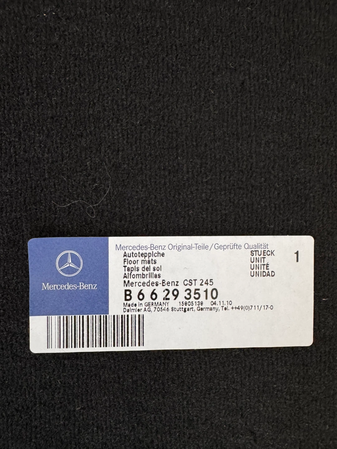 Mercedes Car Mats - photo 2