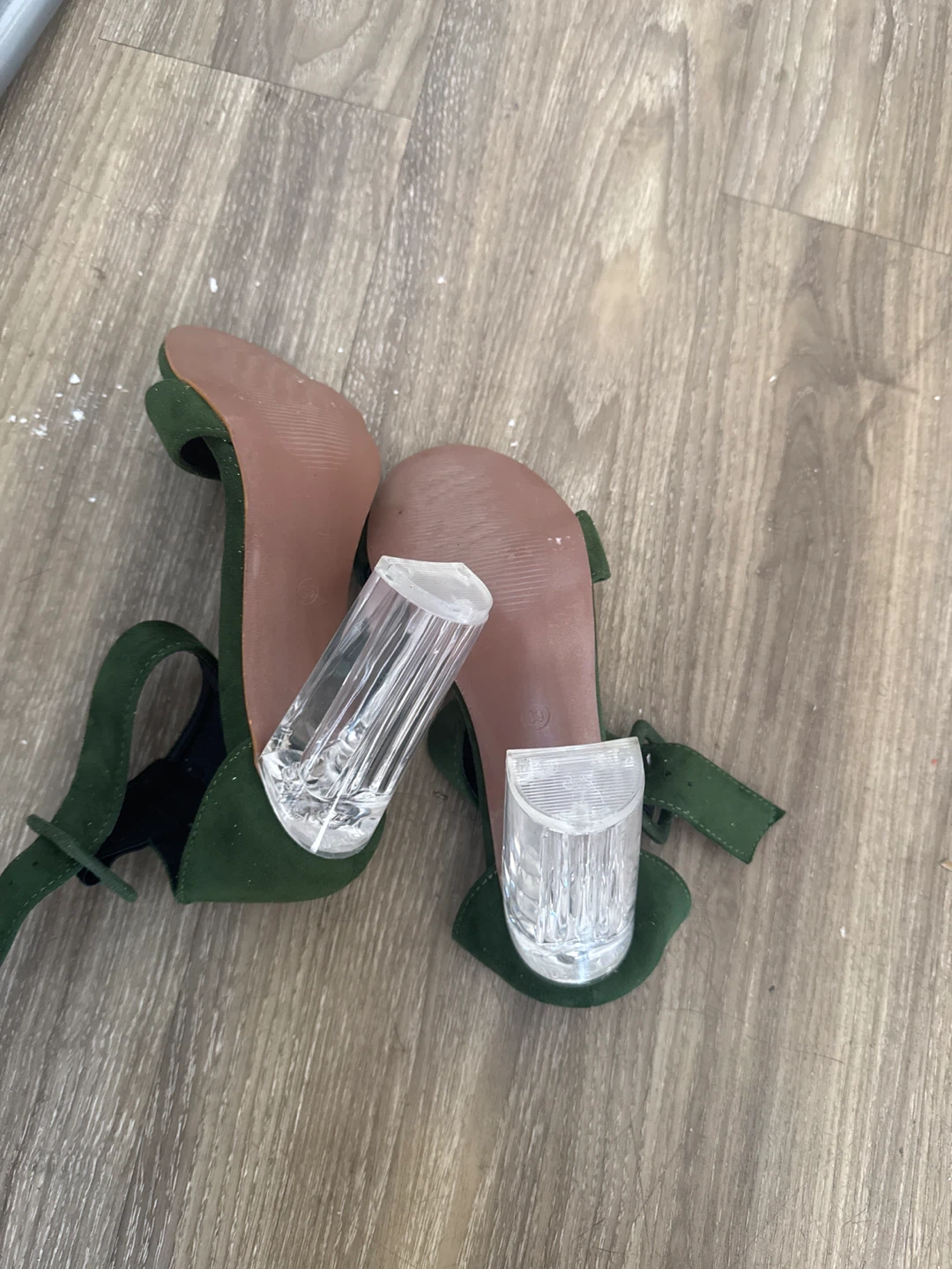 Green Block Heel Sandals - photo 3