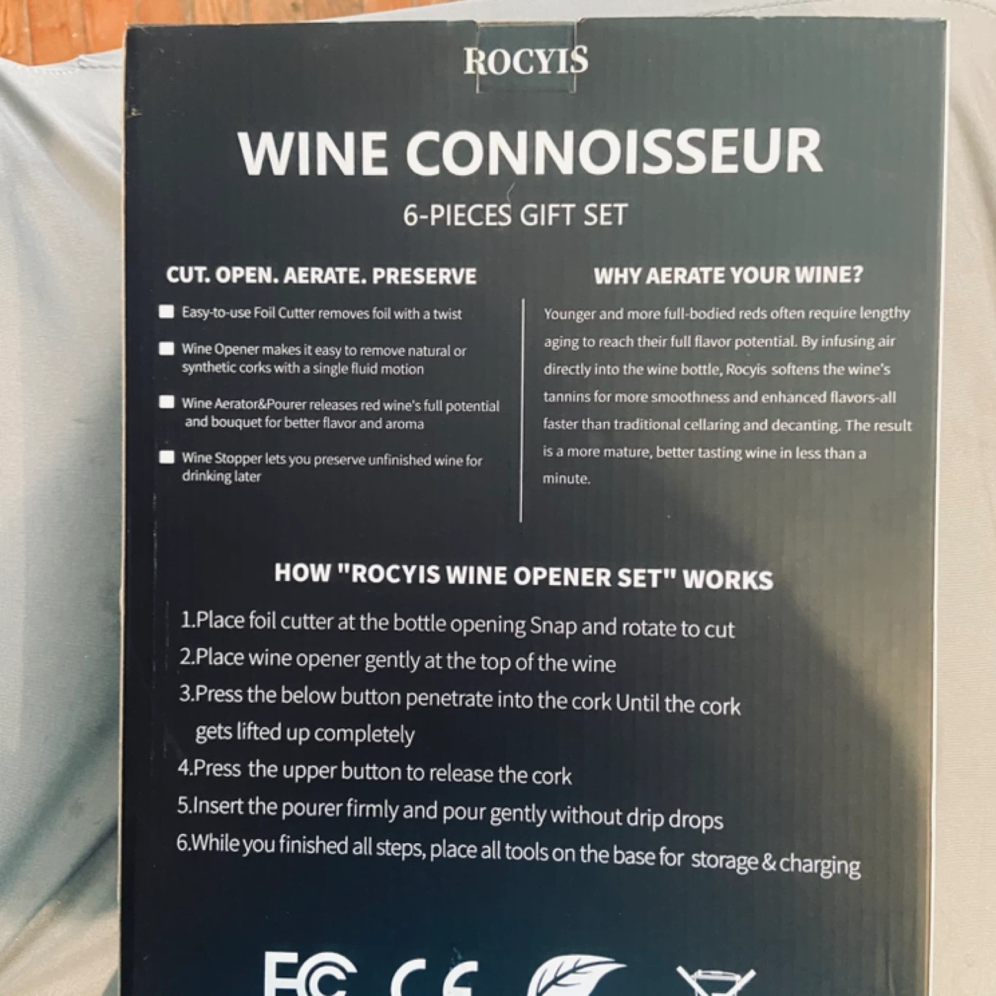 Rocyis Wine Connoisseur 6-Piece Gift Set - photo 3
