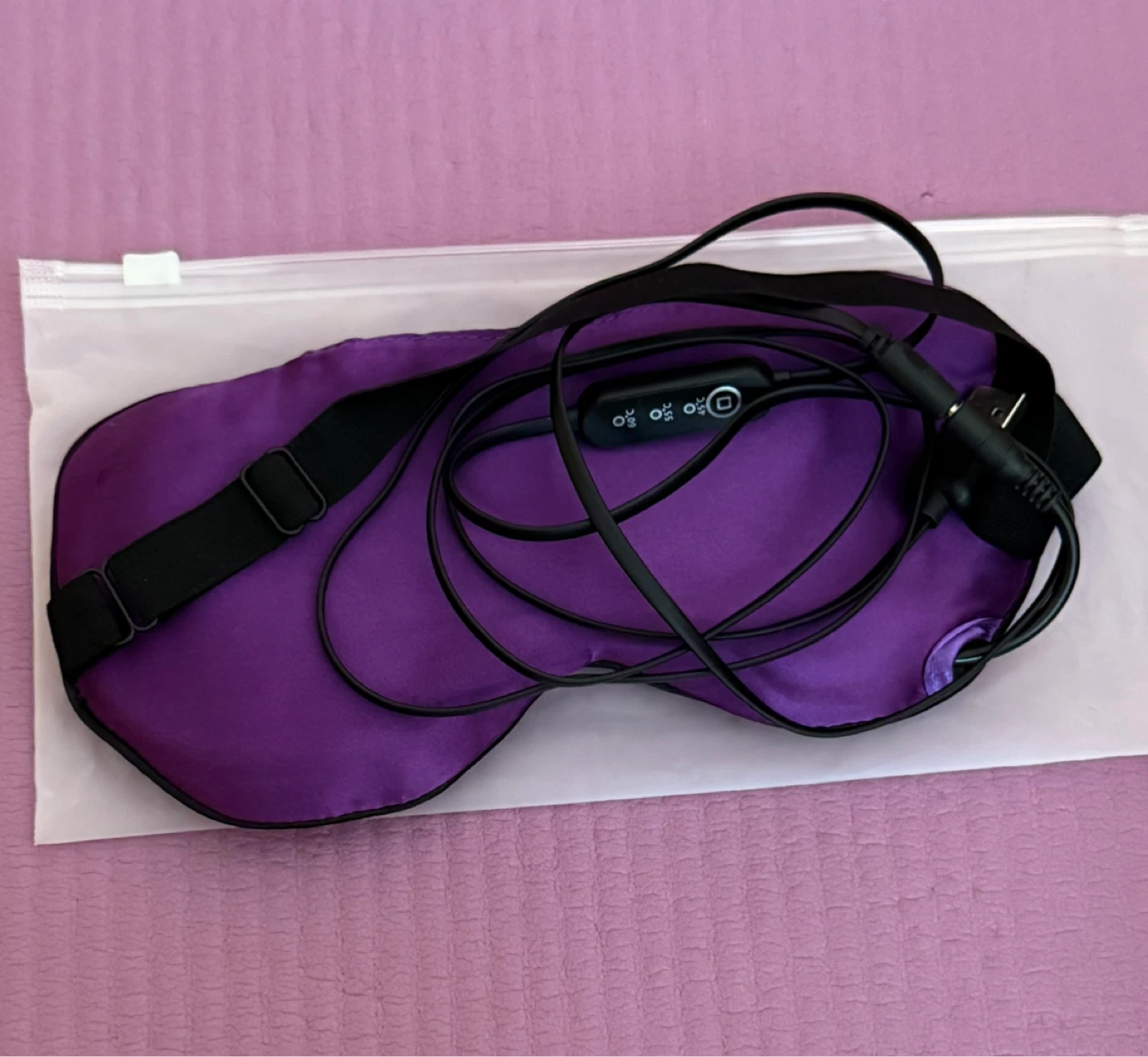 ⚽️ Purple Sleep Mask with Built-in hot warmer - photo 2
