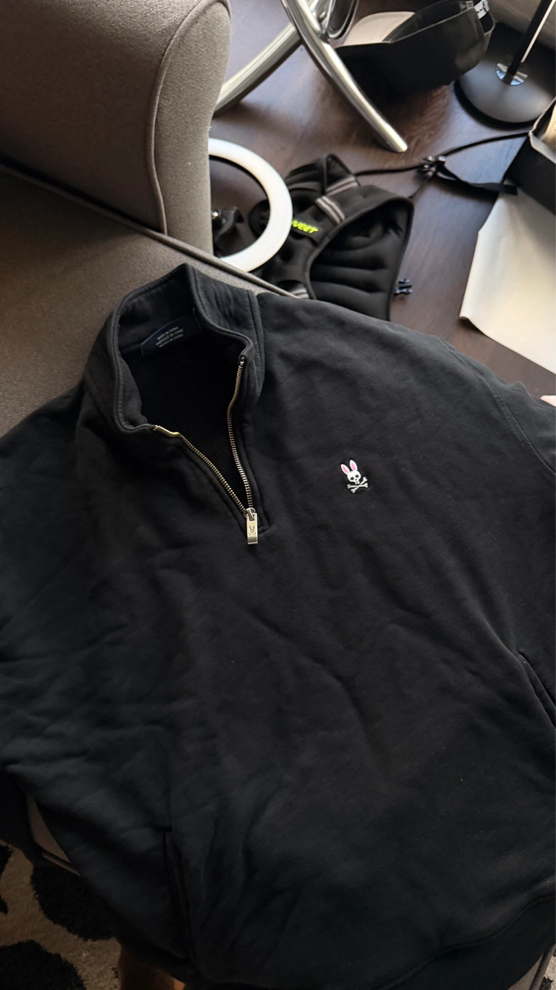 Psycho Bunny Black Halfzip Sweatshirt - photo 2