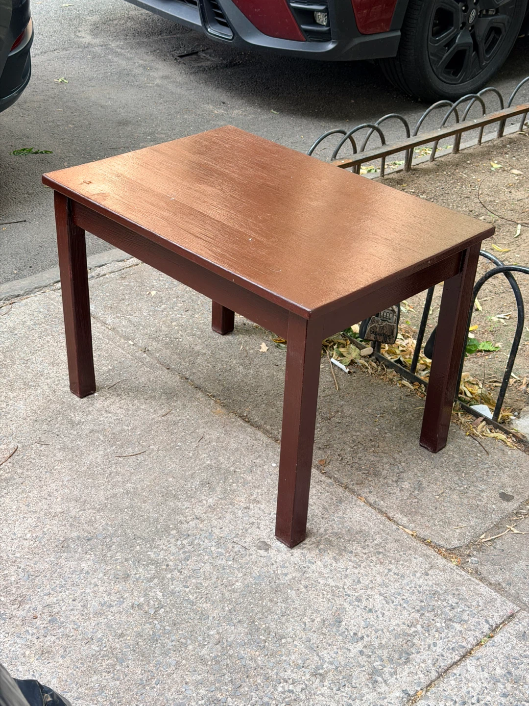 ⚽️Small wooden side table