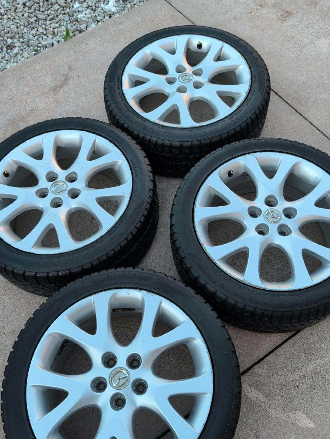 Mazda Rim for sale with tires 235/45R18 - photo 3