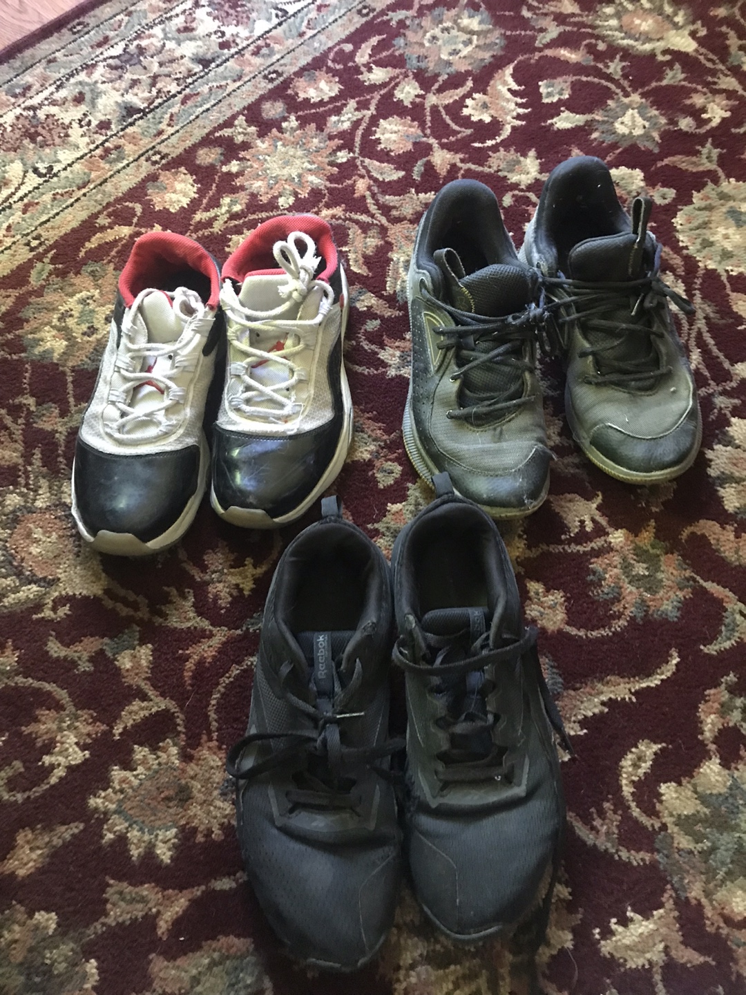 Jordan, Under Armour,and Reebok Athletic Shoes -Mens Size 10