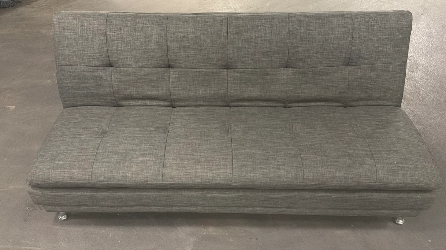 Grey Tufted Sofa Bed 180x 100cm