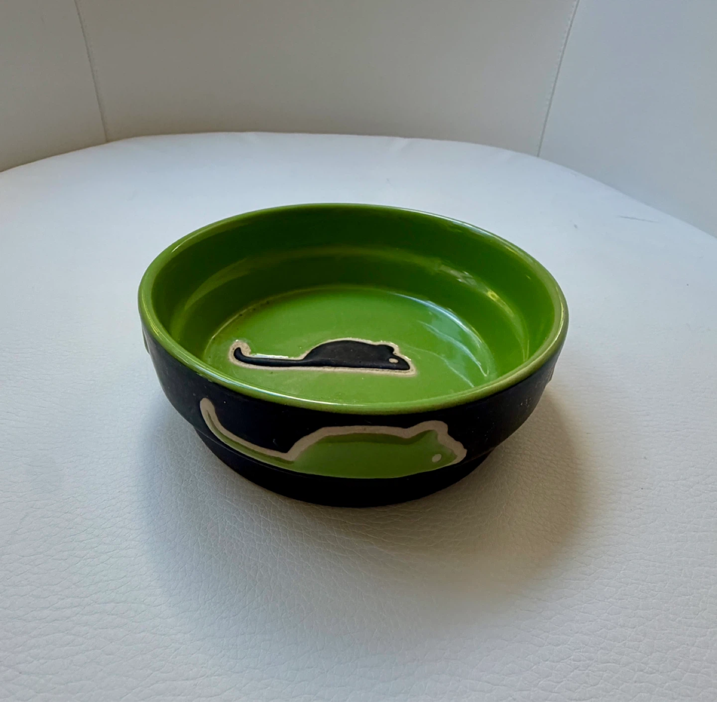 Green Ceramic Pet Bowl⚽️ - photo 2