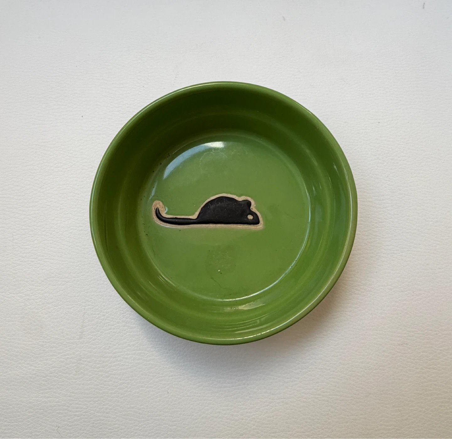 Green Ceramic Pet Bowl⚽️