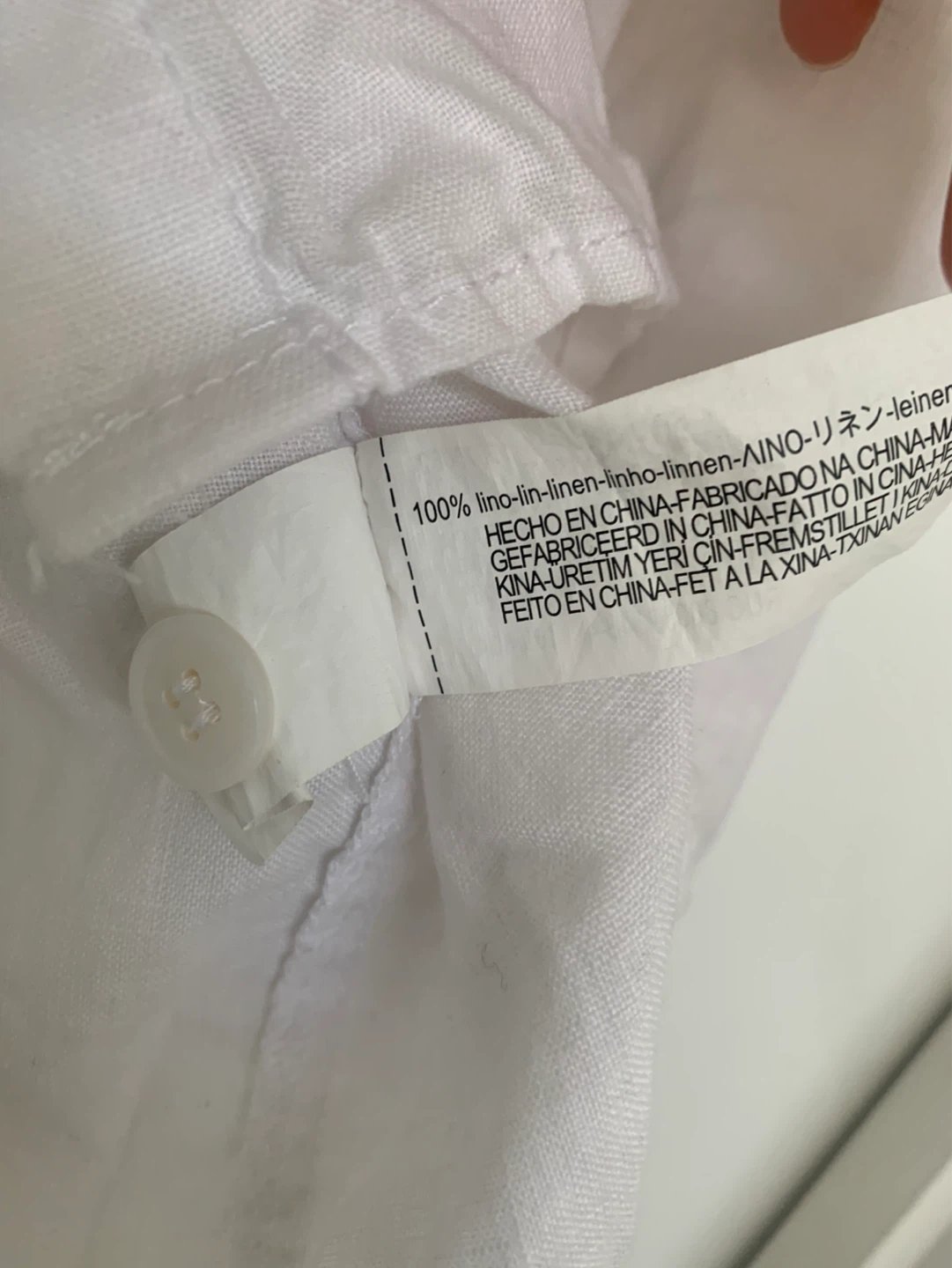 Zara White 100% Linen Shirt - photo 3