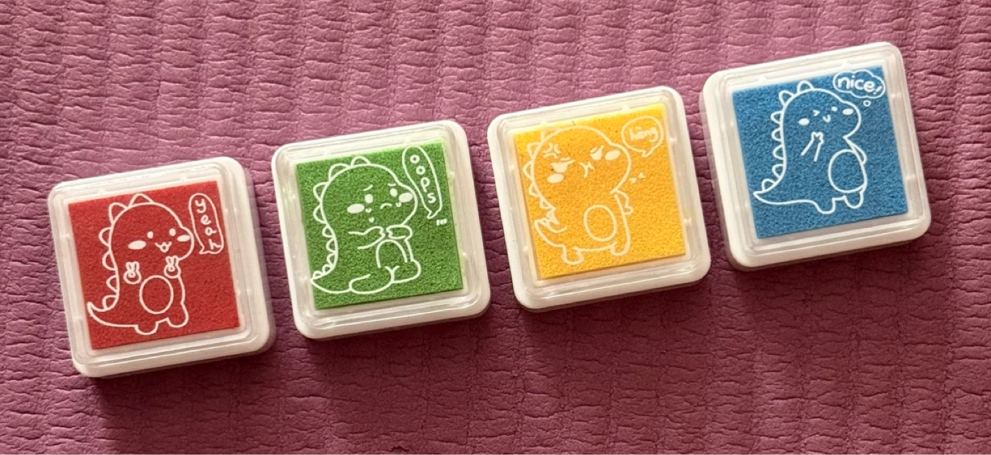 ⚽️ink pad Set - Red, Green, Yellow, Blue
