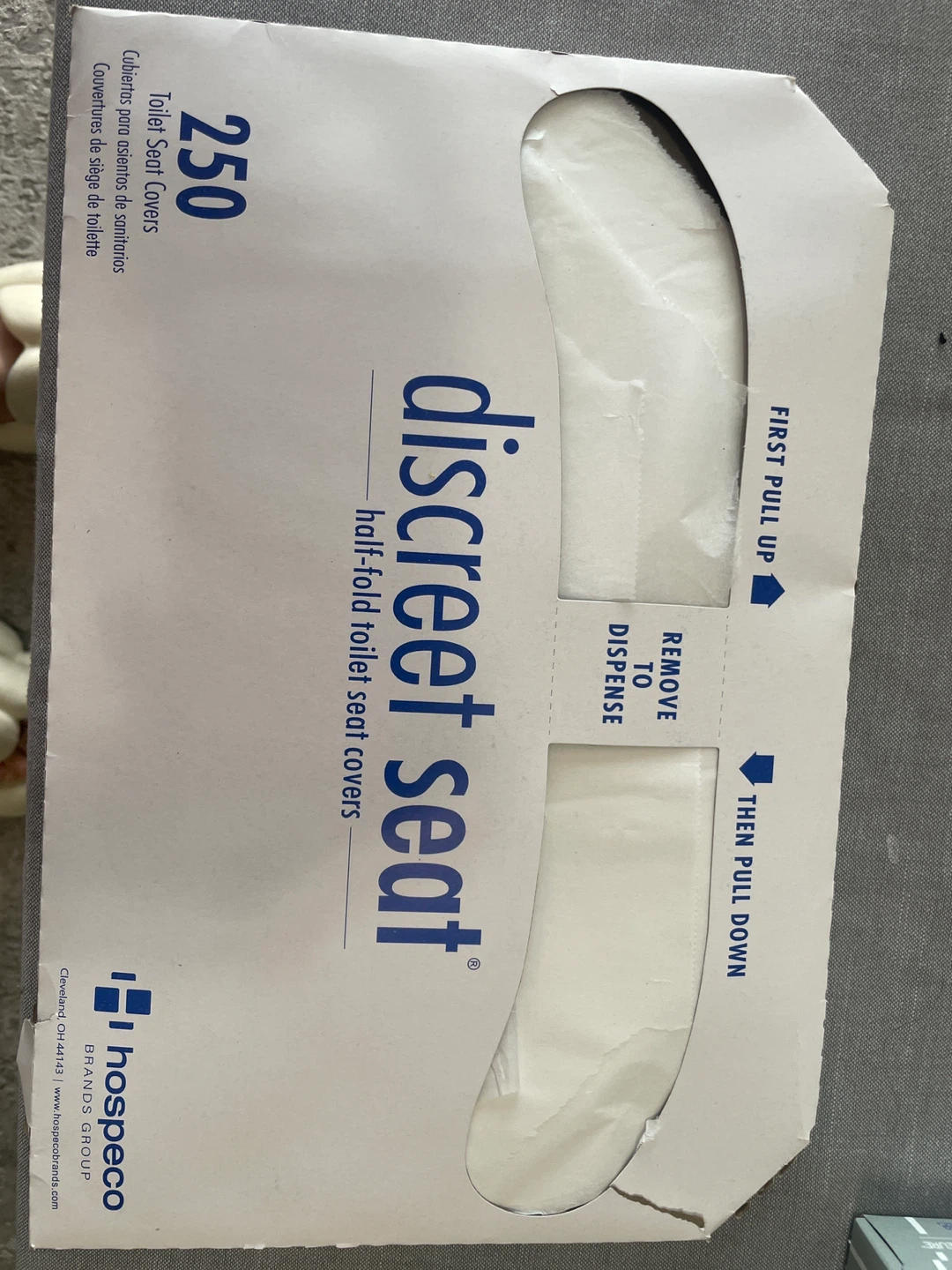 Discreet Seat 250 Half-Fold Toilet Seat Covers