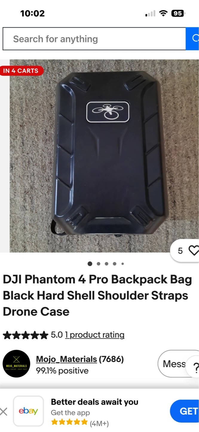 ⚽️ DJI Phantom 4 Pro Drone Backpack Hard Shell Case