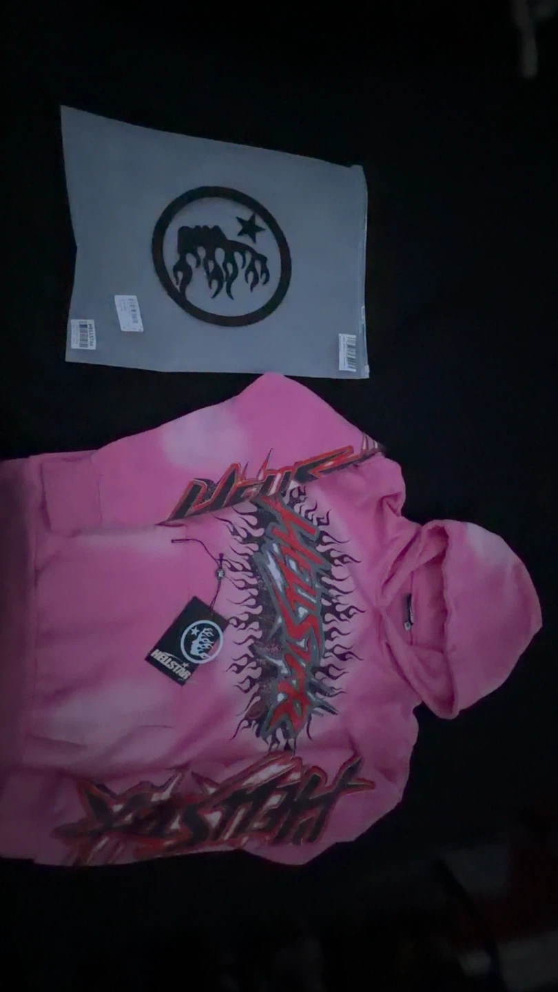 Hellstar pink hoodie