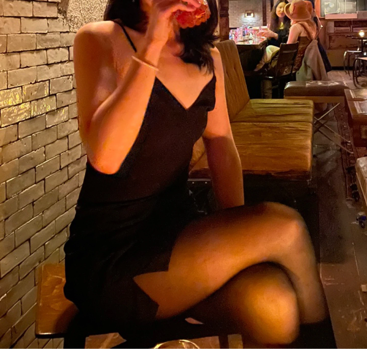 Black Spaghetti Strap Mini Dress - photo 4