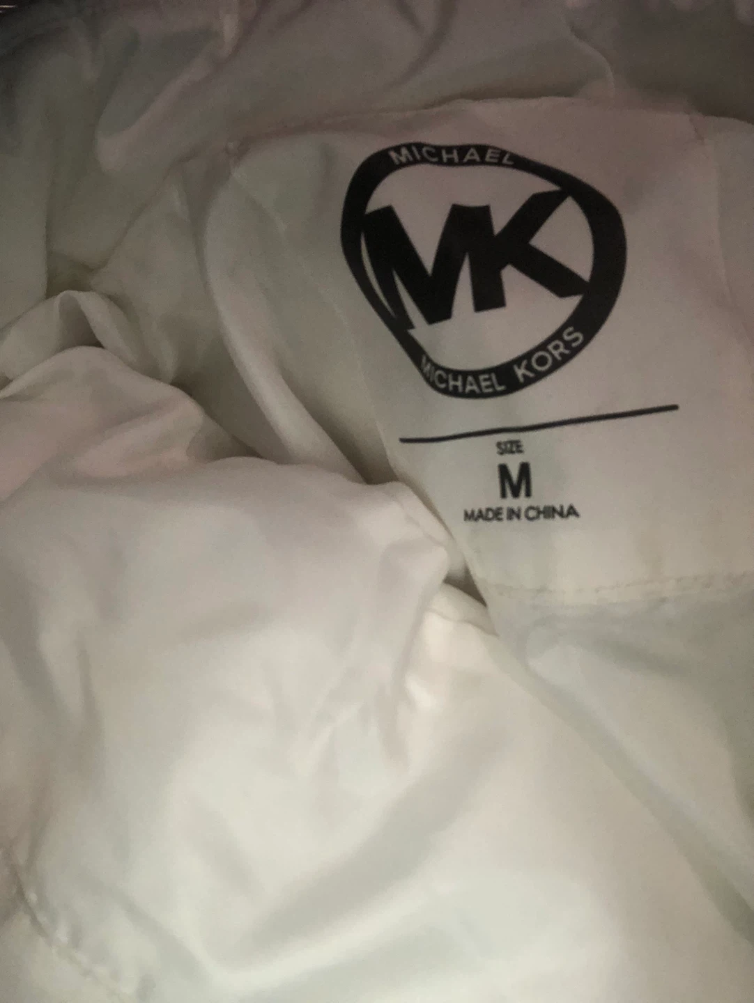 Michael Kors Puffer Jacket - White - Size M