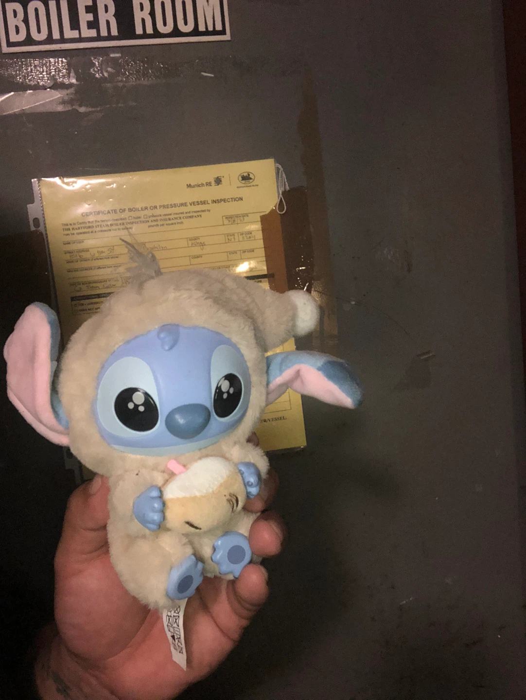 Stitch Plush Toy with Drink
