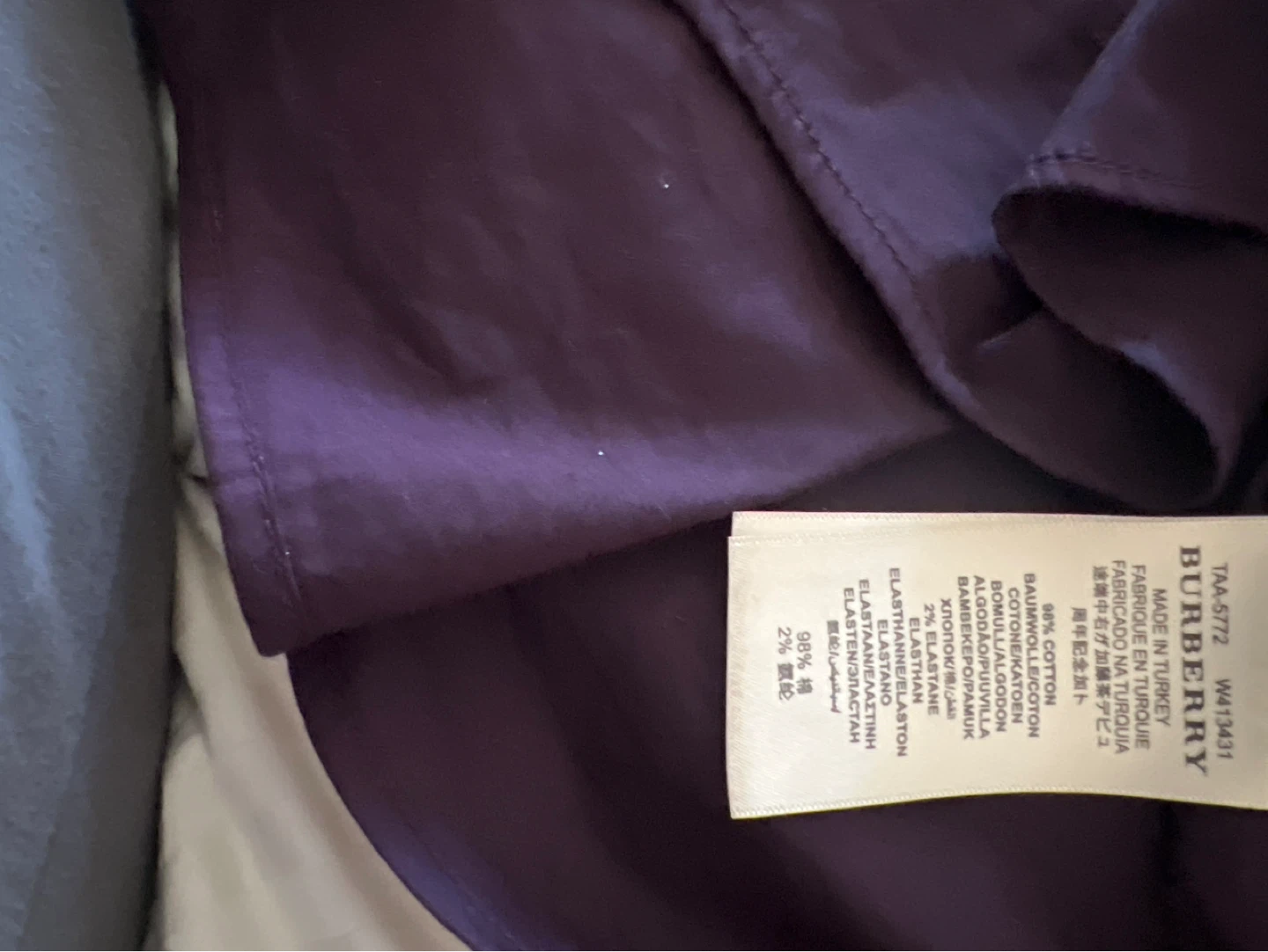 Burberry Men's Dress Shirt - Burgundy - XL - photo 3