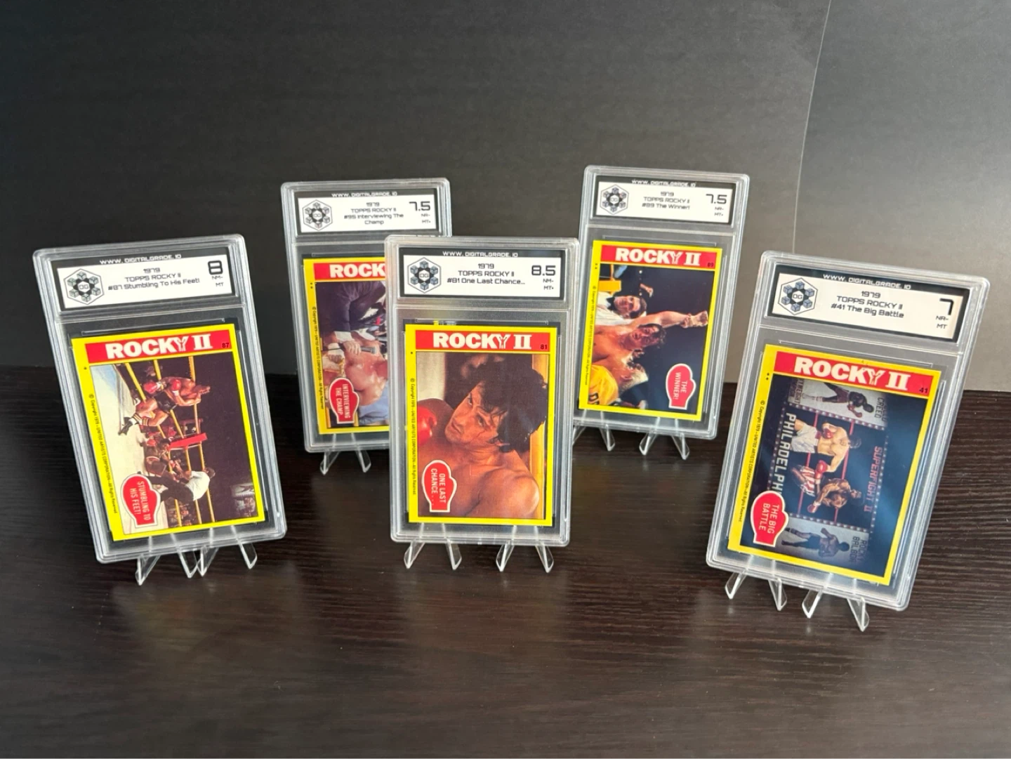 1979 Rocky II Graded Trading Cards | Sylvester Stallone - photo 3