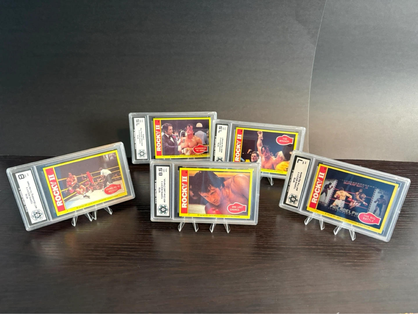 1979 Rocky II Graded Trading Cards | Sylvester Stallone - photo 2