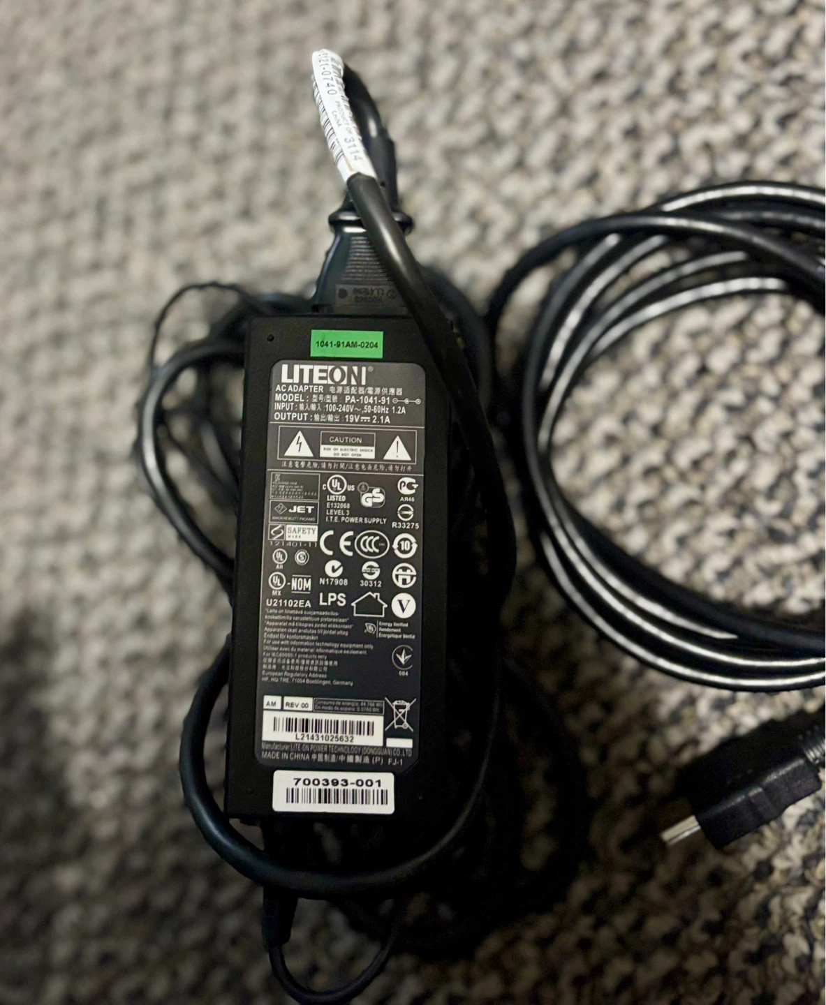 LITEON AC Adapter 100-240V Input - photo 3