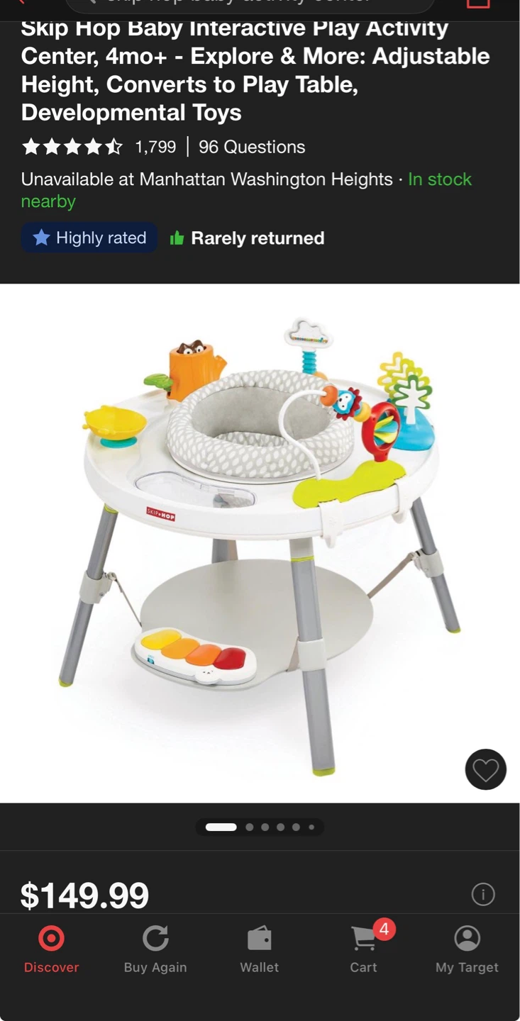 Skip Hop Baby Interactive Play Activity Center