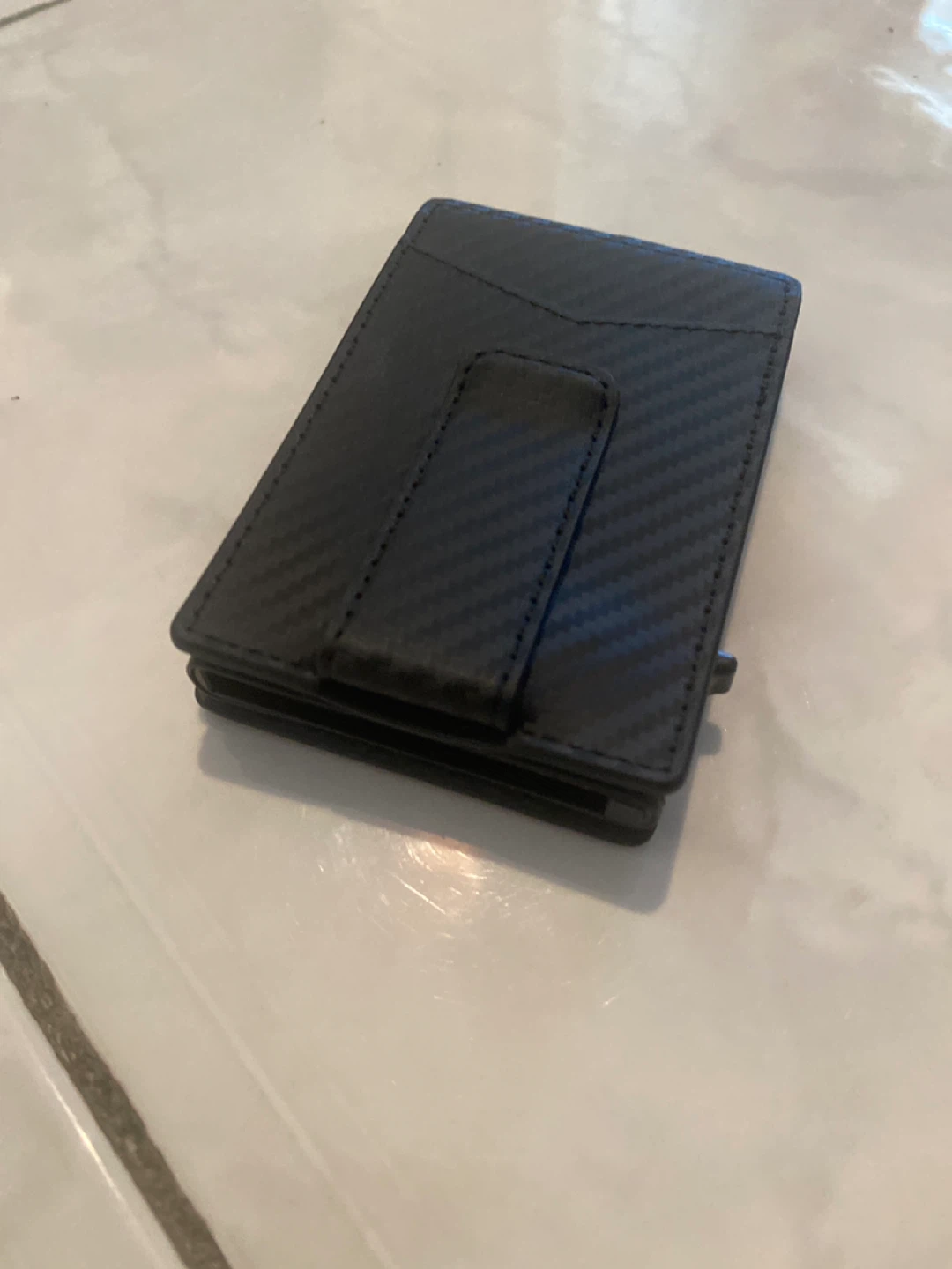 Black Carbon Fiber Money Clip Wallet ⚽️ - photo 3