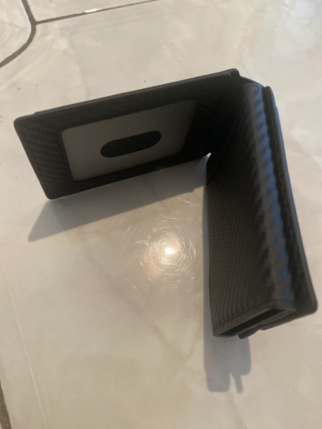 Black Carbon Fiber Money Clip Wallet ⚽️ - photo 2