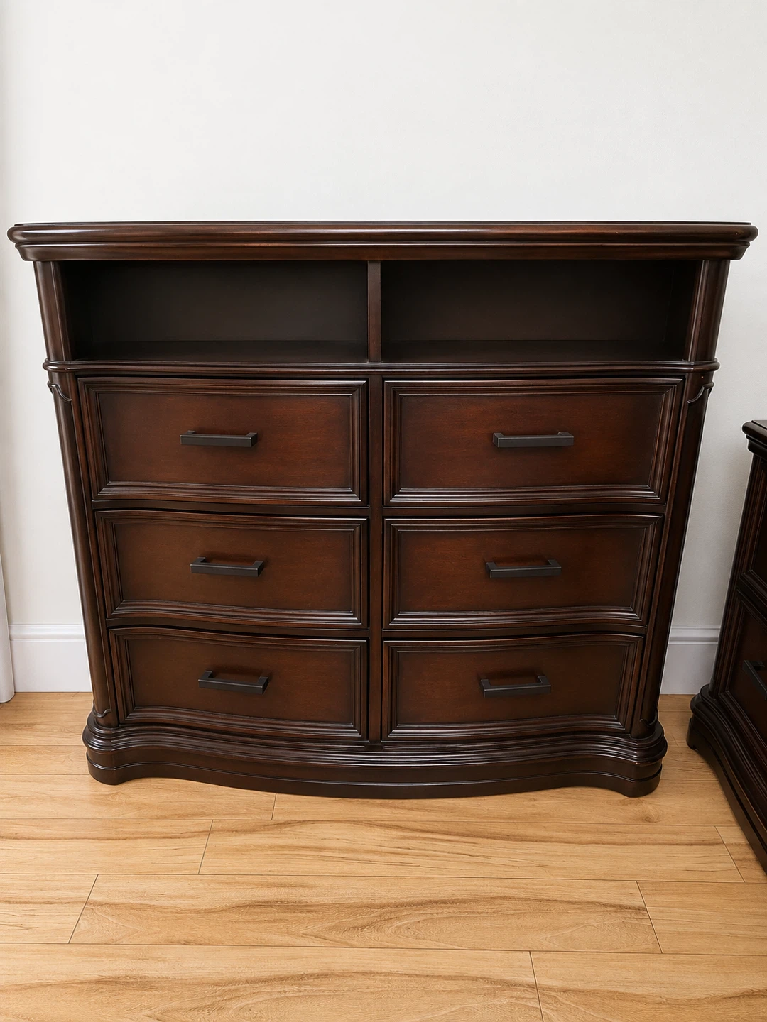 Dark Wood Dresser with 6 Drawers - photo 2