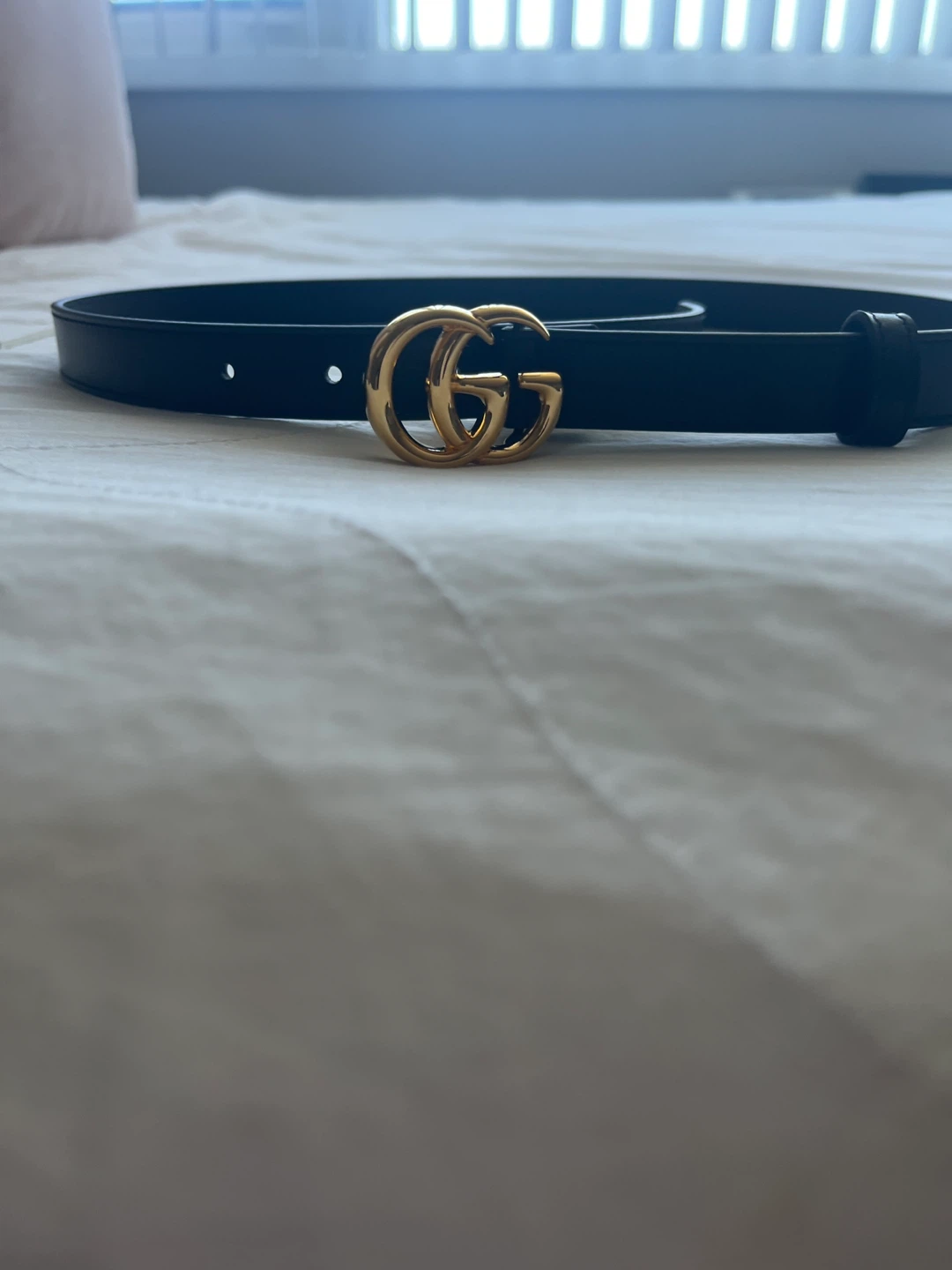 Gucci Marmont LTHR Belt 2cm - SHINY GOLD - photo 2
