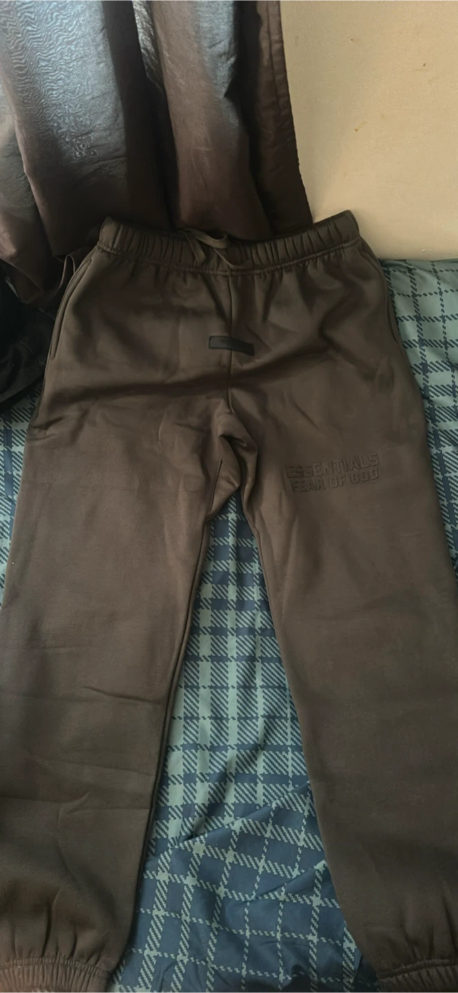 Dark Green Essentials pants