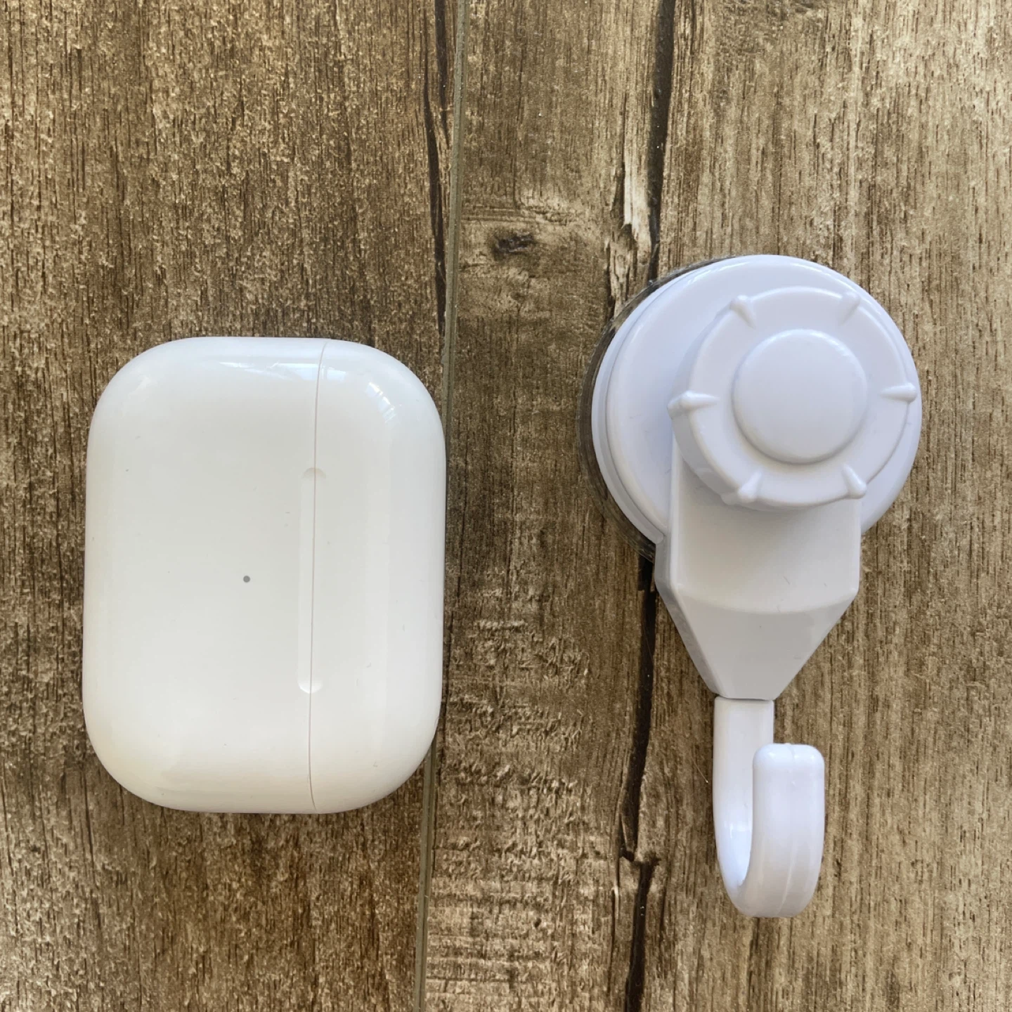 White suction cup hook