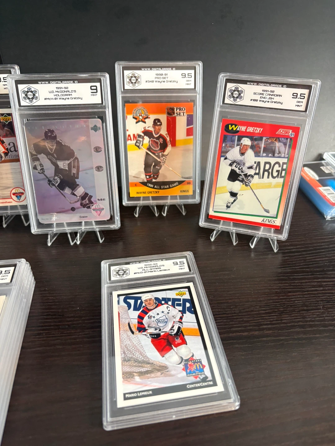 Wayne Gretzky & Mario Lemieux Graded Hockey Cards - photo 4