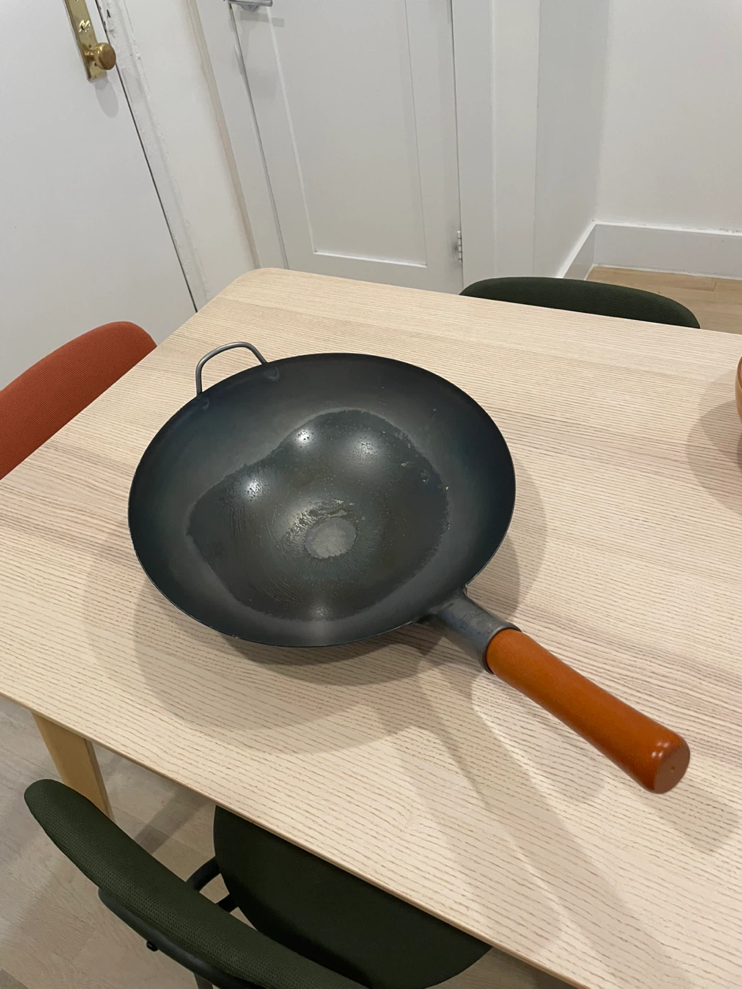 Carbon Steel Wok with Wooden Handle