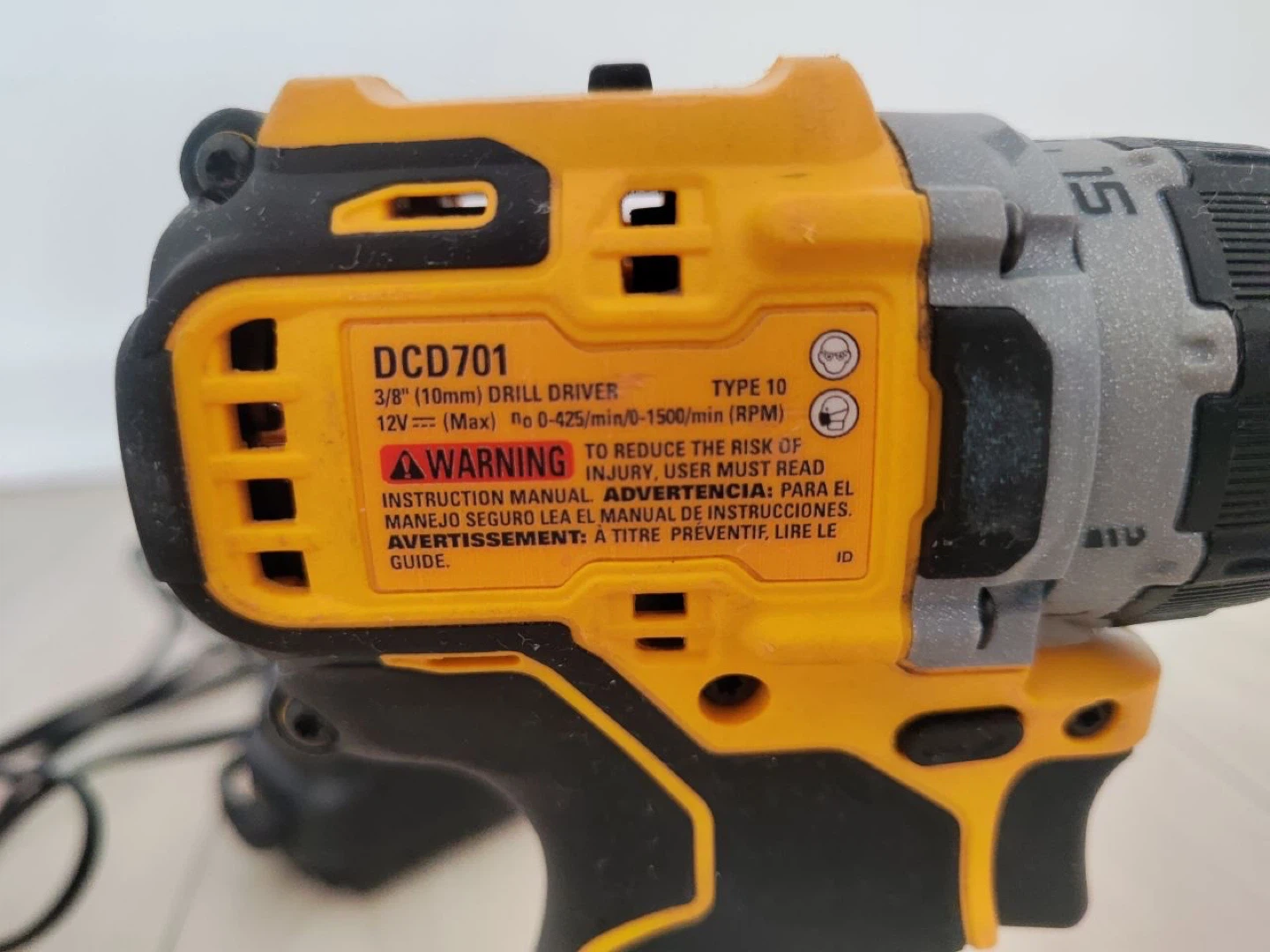 DeWalt DCD701 12V drill driver kit: used, works great - photo 2