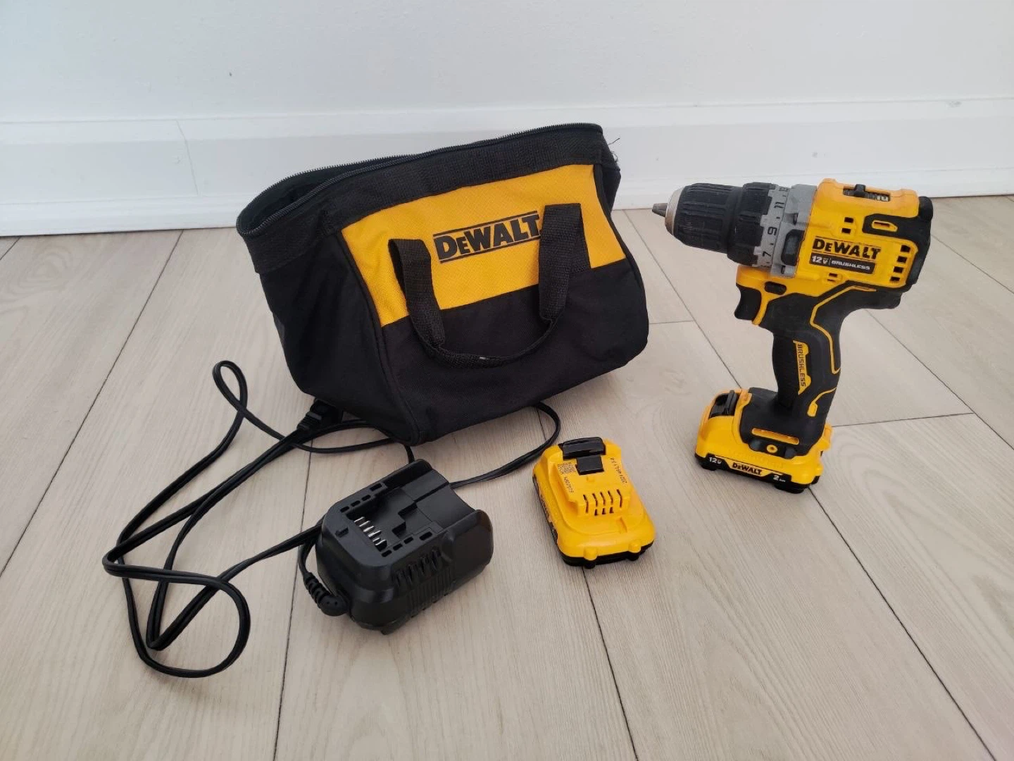 DeWalt DCD701 12V drill driver kit: used, works great