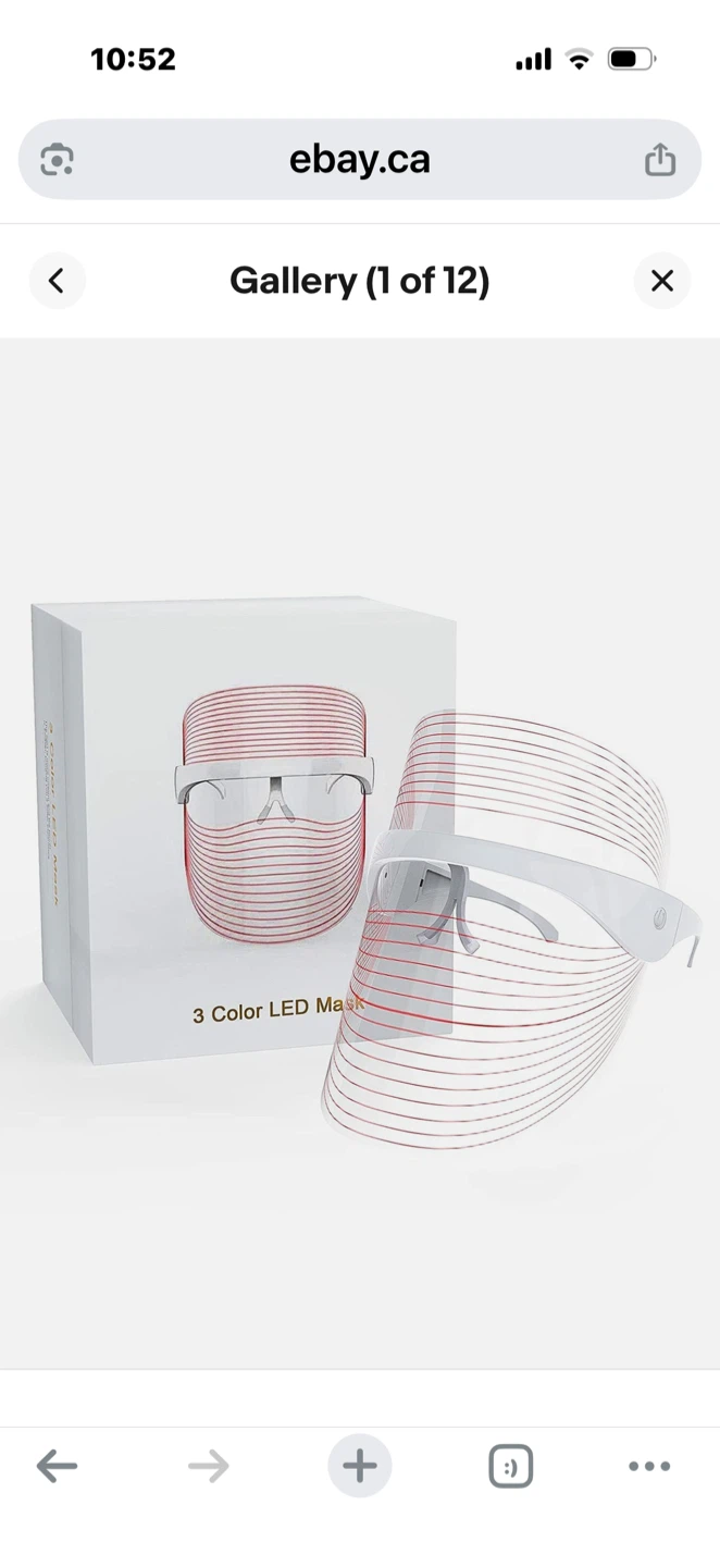 3 Color LED Face Mask with Box - photo 2