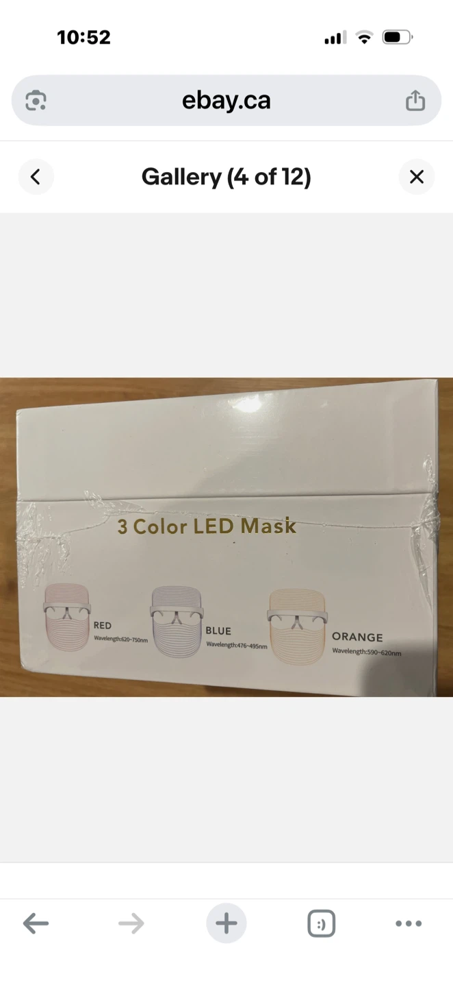 3 Color LED Face Mask with Box - photo 3