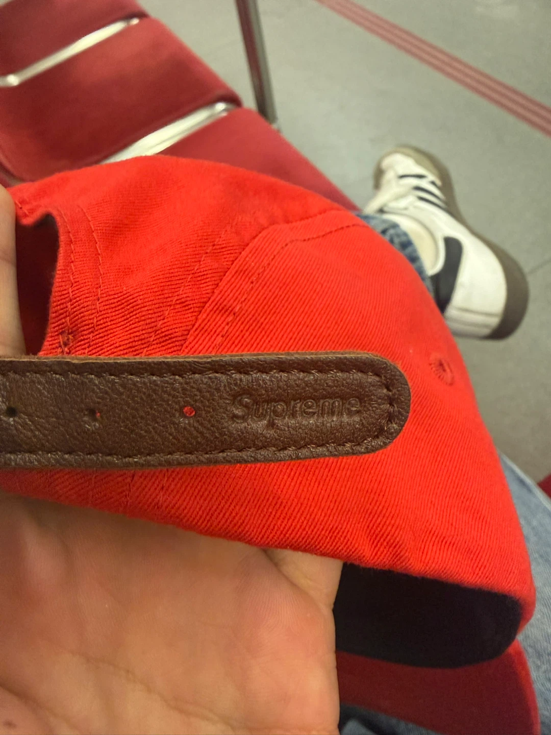 Supreme Red 5-Panel Cap - photo 2