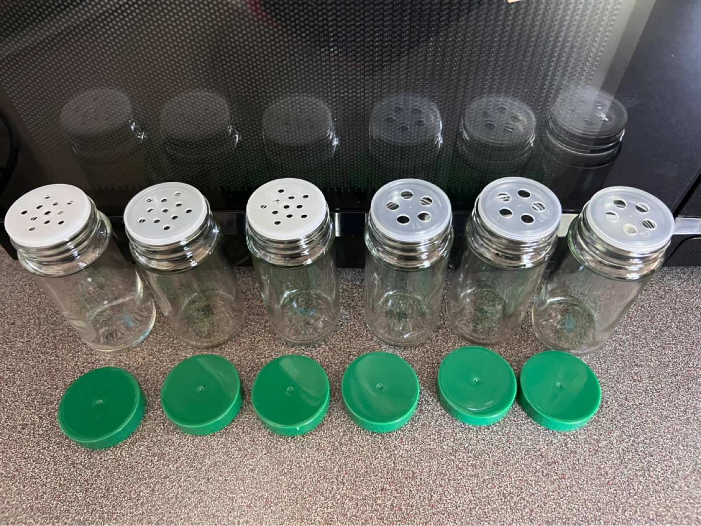 6 Spice Jars