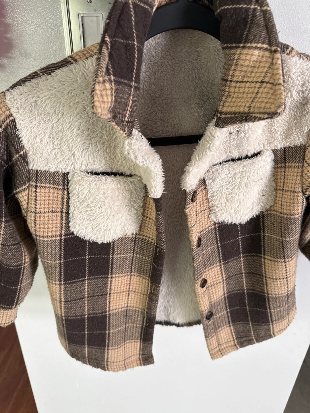Kids Plaid Fleece Lined Jacket - photo 2