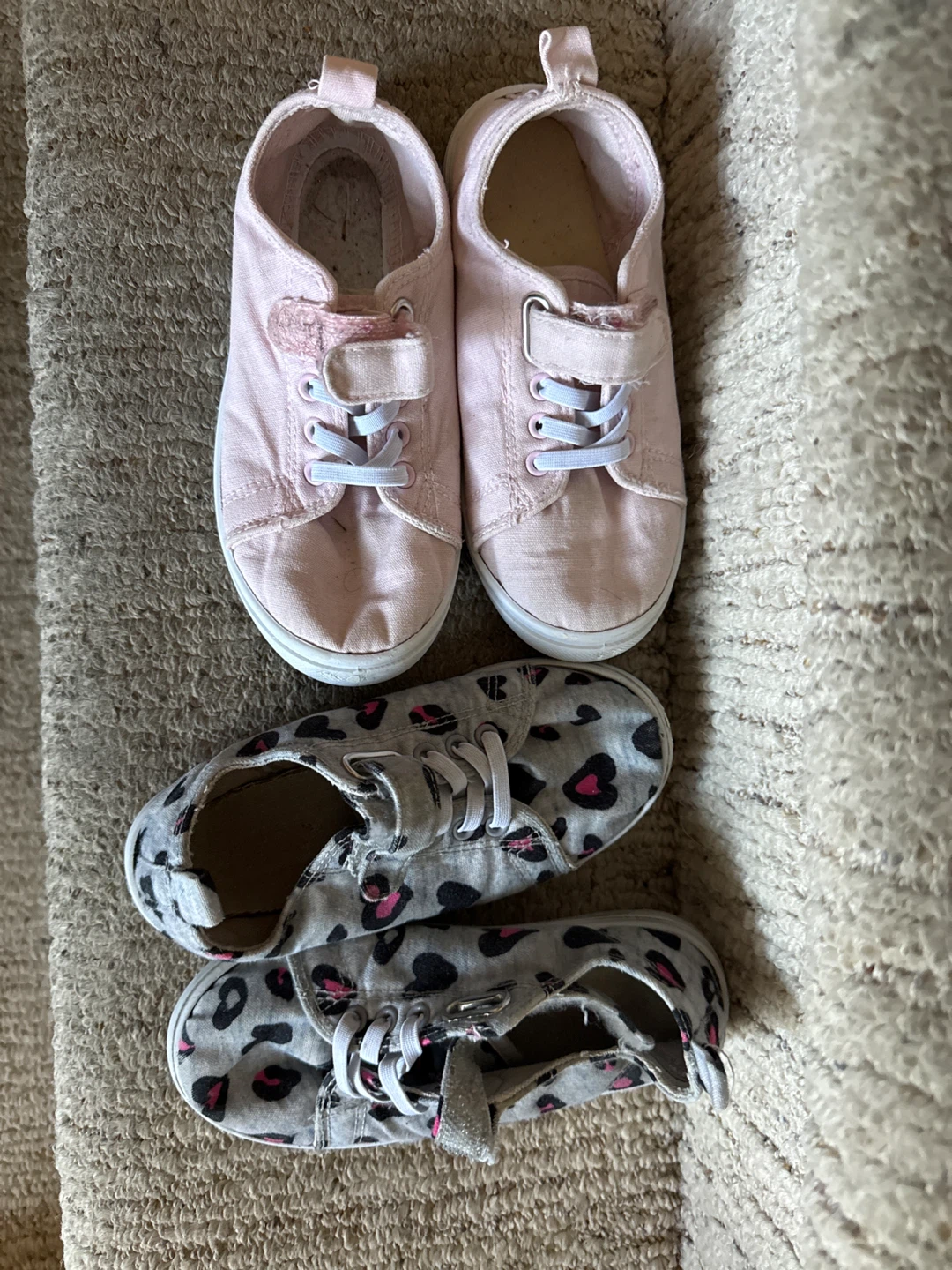 Kids' Pink & Leopard Print Sneakers