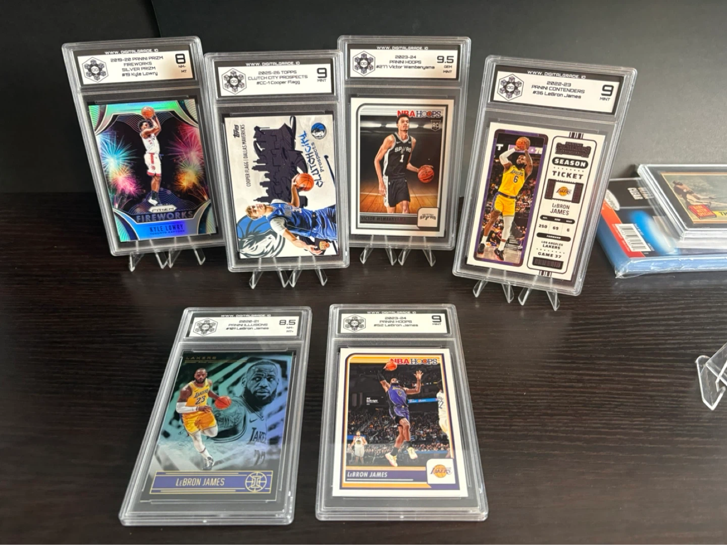 Wembanyama RC 9.5, Cooper Flagg, James & Lowry Graded Cards