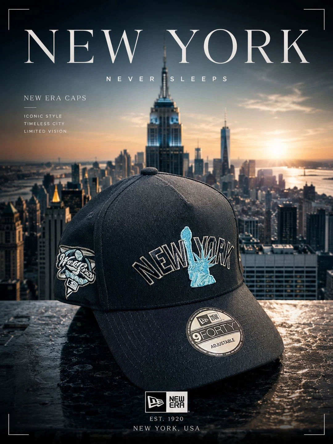 New Era 9Forty New York Statue of Liberty Adjustable Cap - photo 3