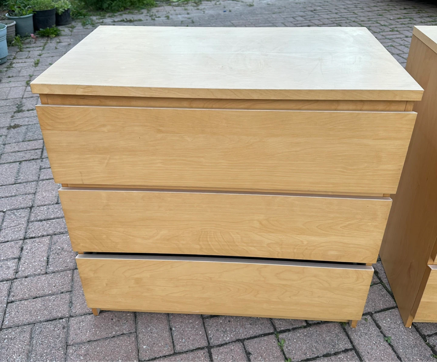 IKEA MALM 3-Drawer Chest (Birch Effect) - photo 2