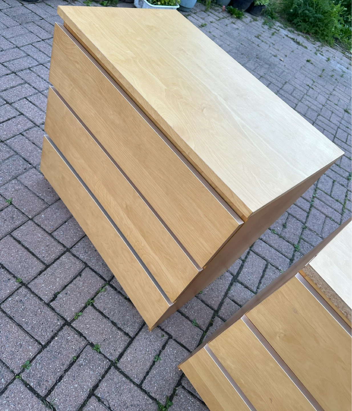 IKEA MALM 3-Drawer Chest (Birch Effect) - photo 3
