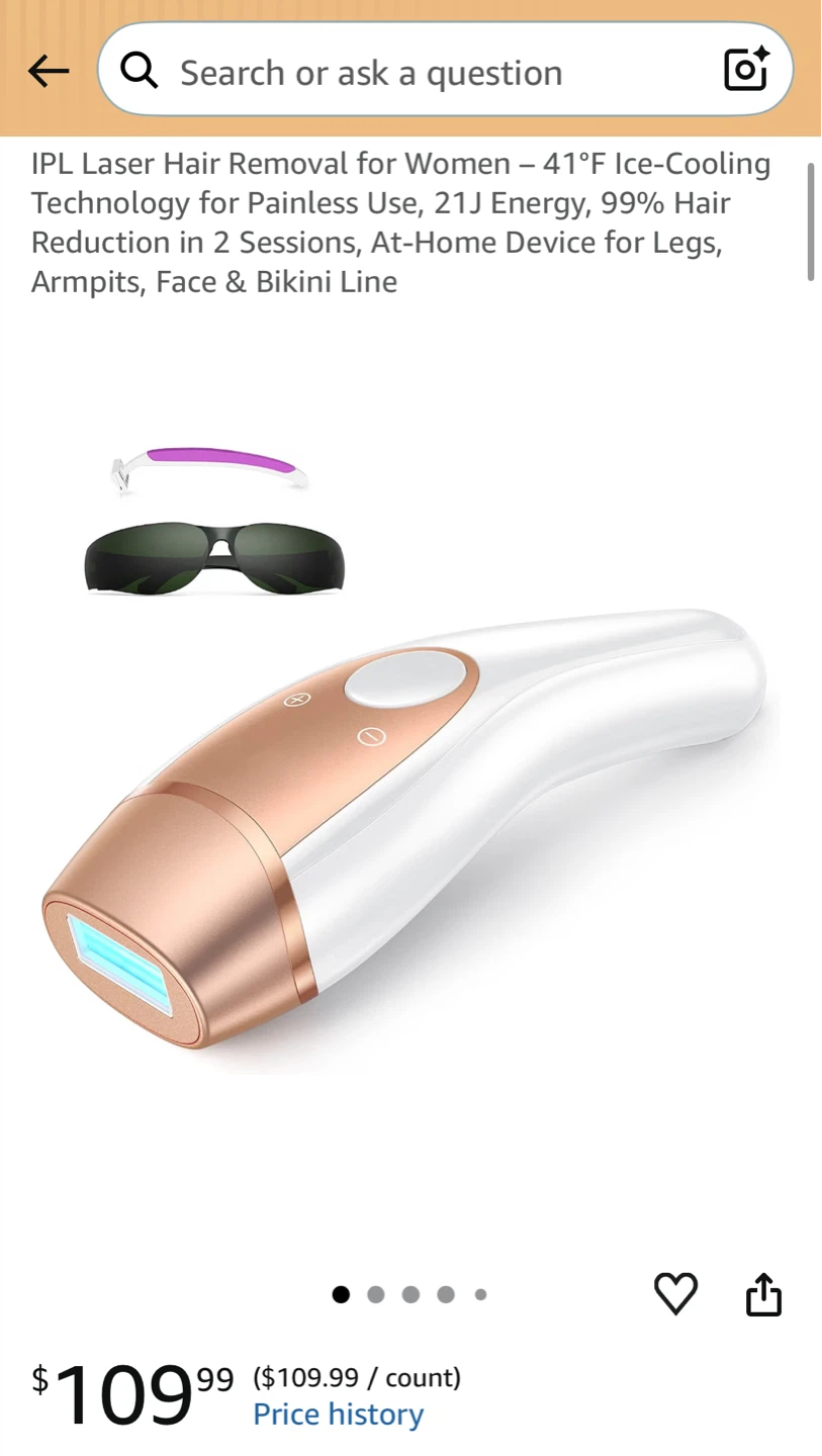 ICE-COOL Hand-held Hair Removal Device