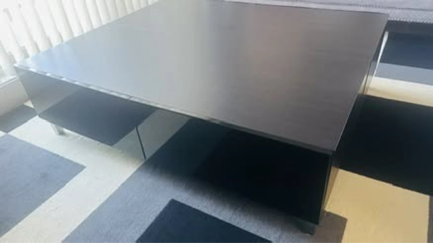 Black Gloss stand with drawers - photo 4